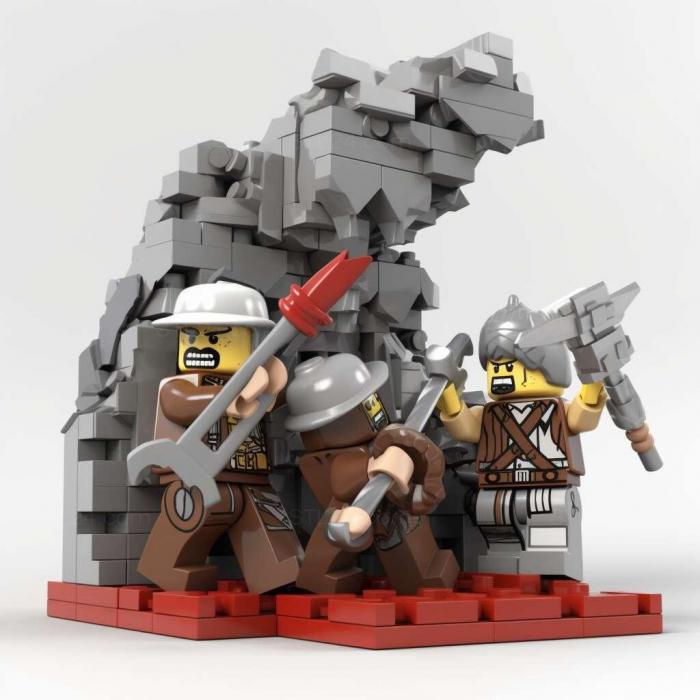 Игры (LEGO Рок Рейдеры 4, GAMES_14780) 3D модель для ЧПУ станка