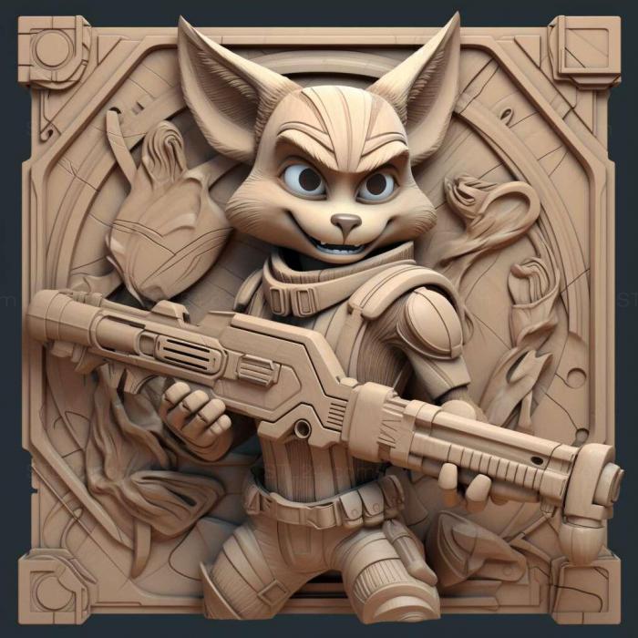 Games (Ratchet Clank Locked and Loaded 2, GAMES_1482) 3D models for cnc