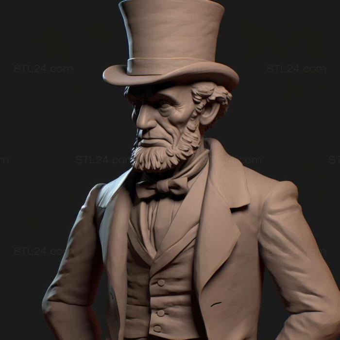 Games (Sam Max Episode 4 Abe Lincoln Must Die 1, GAMES_14929) 3D models for cnc