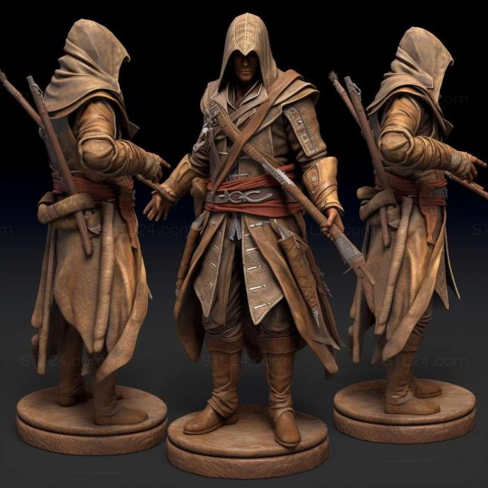 Игры (Assassins Creed III Закаленный в боях Пакет 3, GAMES_15463) 3D модель для ЧПУ станка