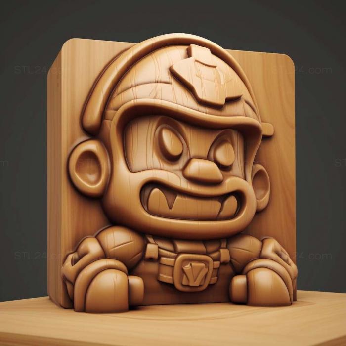 Игры (3d модели st brawl stars 1, GAMES_1561) 3D модель для ЧПУ станка