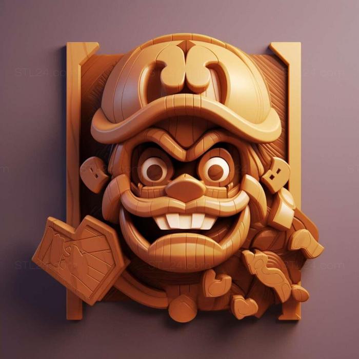 Игры (3d модели st brawl stars 3, GAMES_1563) 3D модель для ЧПУ станка