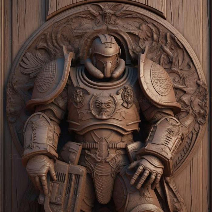 space marine 3d model 3