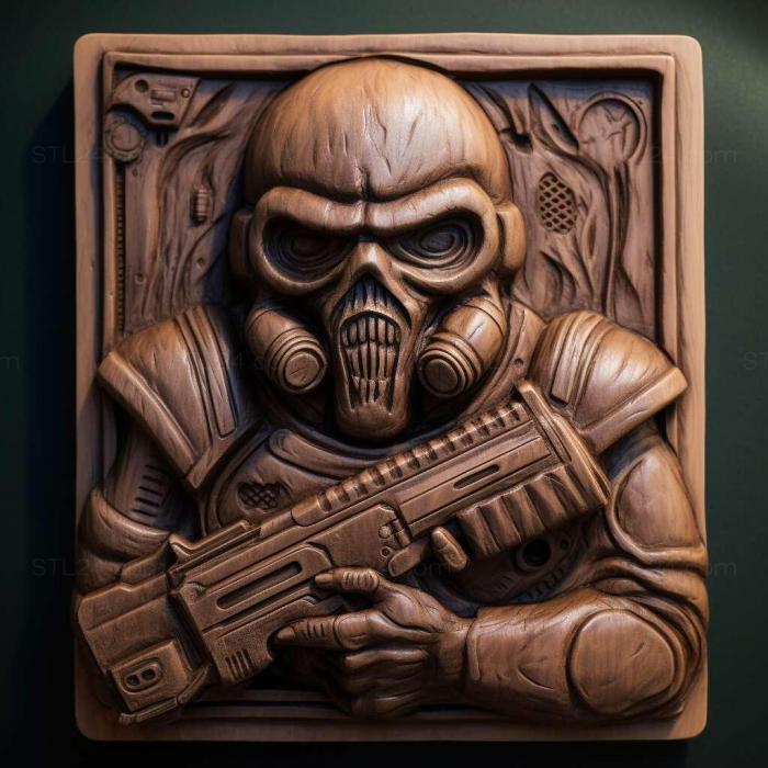 Игры (Doom Troopers Хроники мутантов 3, GAMES_1587) 3D модель для ЧПУ станка