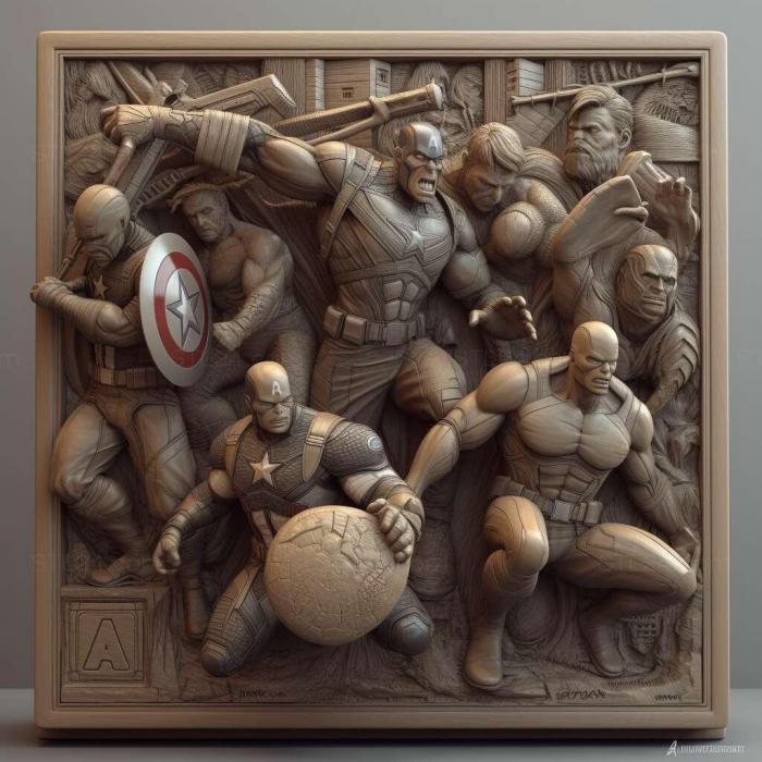 Games (st Marvel Avengers Battle game 4, GAMES_15992) 3D models for cnc