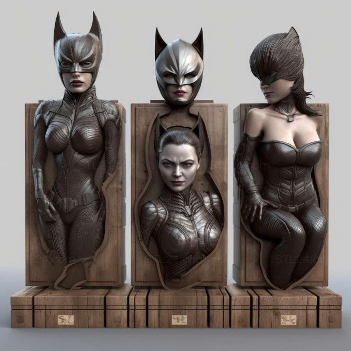 Games (Batman Arkham City Catwoman Bundle Pack 1, GAMES_16057) 3D models for cnc