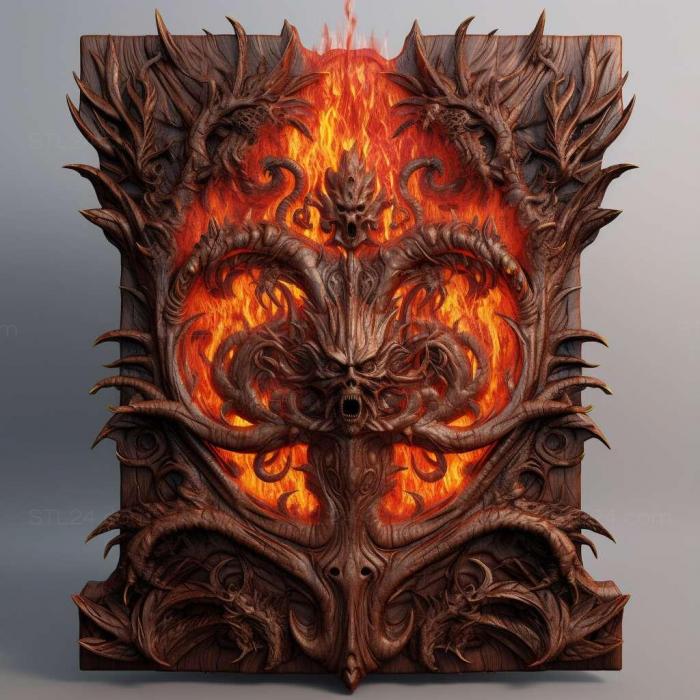 Games (Divinity 2 Flames of Vengeance 1, GAMES_16581) 3D models for cnc