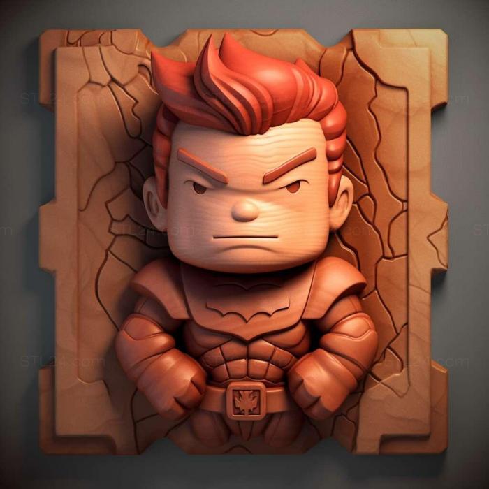 Игры (Scribblenauts Разоблачили приключение DC Comics 1, GAMES_16605) 3D модель для ЧПУ станка