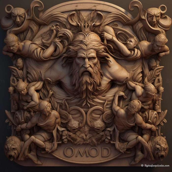 Games (God of War Chains of Olympus 3, GAMES_17175) 3D models for cnc