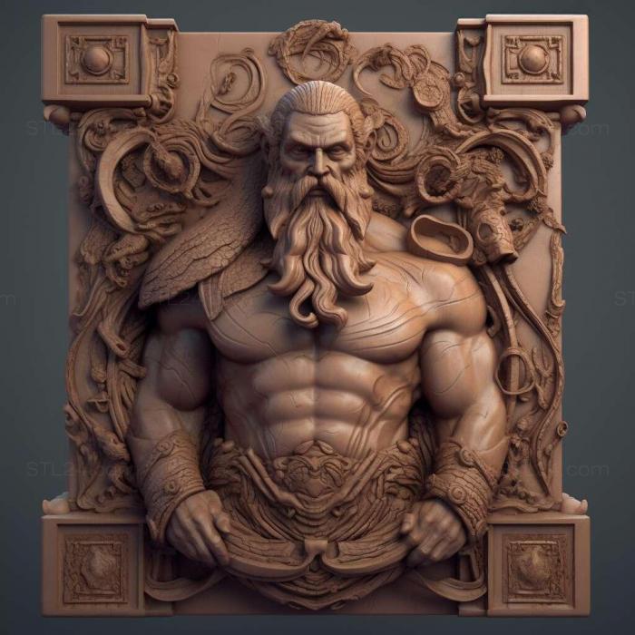 Games (God of War Chains of Olympus 4, GAMES_17176) 3D models for cnc