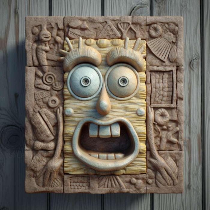 Games (SpongeBobs Truth or Square 1, GAMES_17737) 3D models for cnc