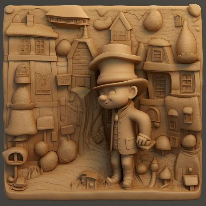 Games (Professor Layton and the Curious Village 3, GAMES_17947) 3D models for cnc