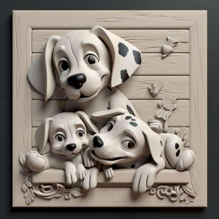 Games (Disneys 102 Dalmatians Puppies to the Rescue 4, GAMES_17988) 3D models for cnc
