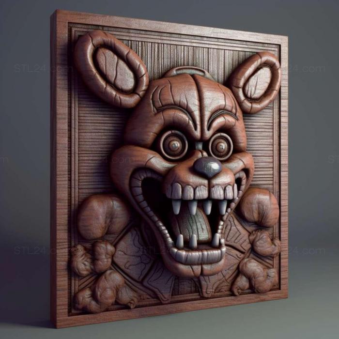 Games (Five Nights at Freddys Sister Location 1, GAMES_18137) 3D models for cnc