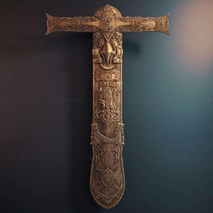 Games (Blade Sword 2 Ancient Legend 4, GAMES_18184) 3D models for cnc