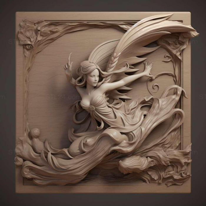 Games (Bravely Default Flying Fairy 1, GAMES_18565) 3D models for cnc