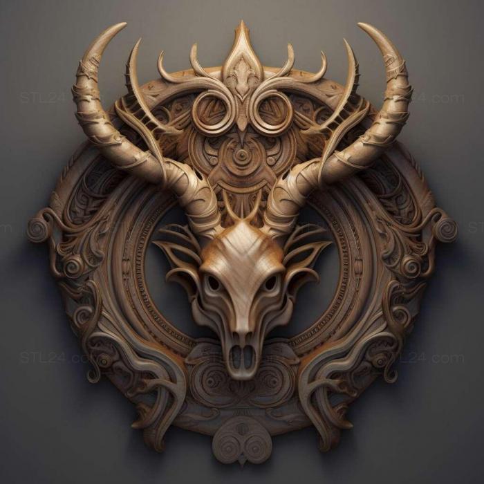 Games (Ritual Crown of Horns 1, GAMES_18665) 3D models for cnc