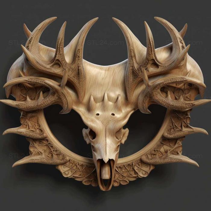 Games (Ritual Crown of Horns 2, GAMES_18666) 3D models for cnc