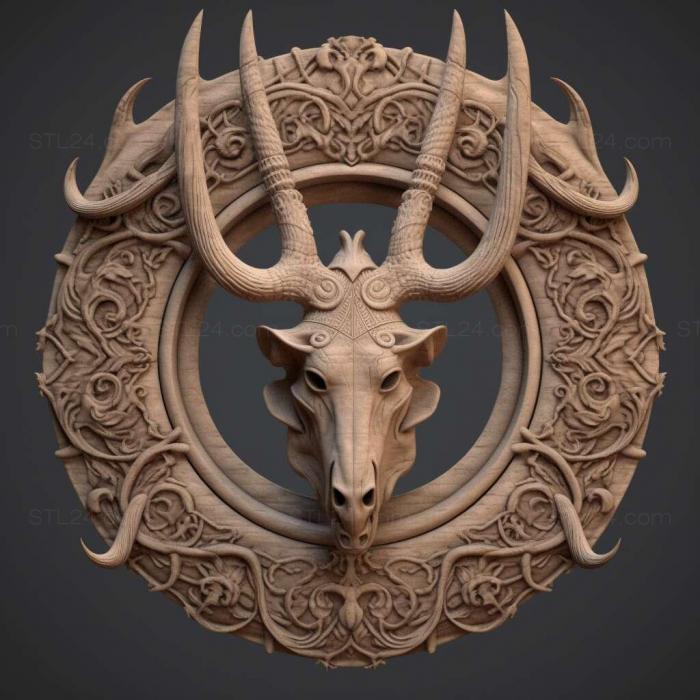Games (Ritual Crown of Horns 4, GAMES_18668) 3D models for cnc
