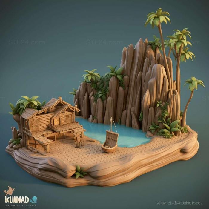 Игры (The Sims 4 Островная жизнь 2, GAMES_18686) 3D модель для ЧПУ станка