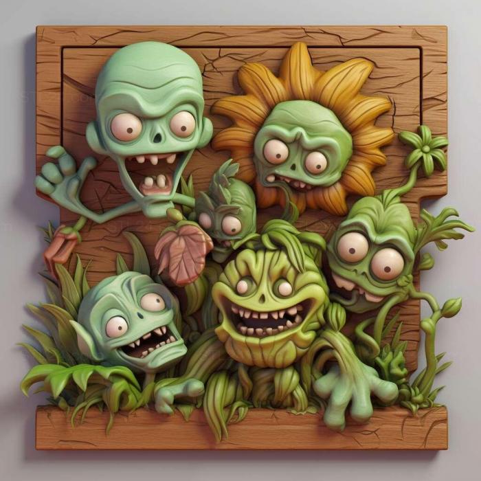 Games (Plants vs Zombies 3, GAMES_18951) 3D models for cnc