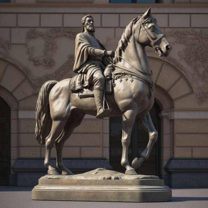 Games (The Equestrian Statue of Jan ika Prague 3, GAMES_19971) 3D models for cnc