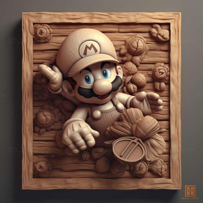 Games (New Super Mario BrosWii 1, GAMES_20013) 3D models for cnc