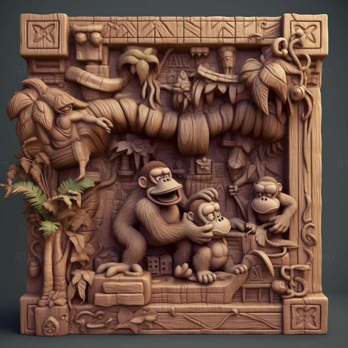 Games (Donkey Kong Jrgame 2, GAMES_20214) 3D models for cnc