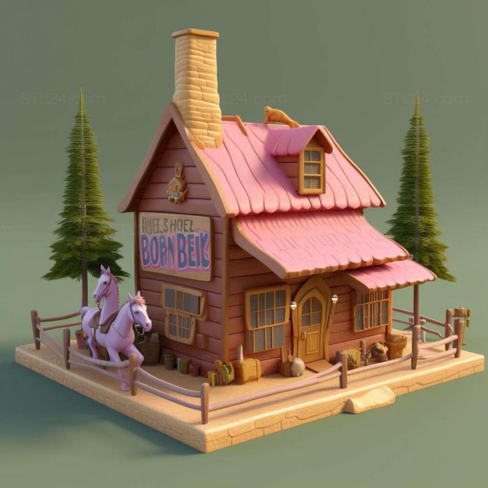 Games (Barbie Horse Adventures Riding Camp 3, GAMES_20831) 3D models for cnc
