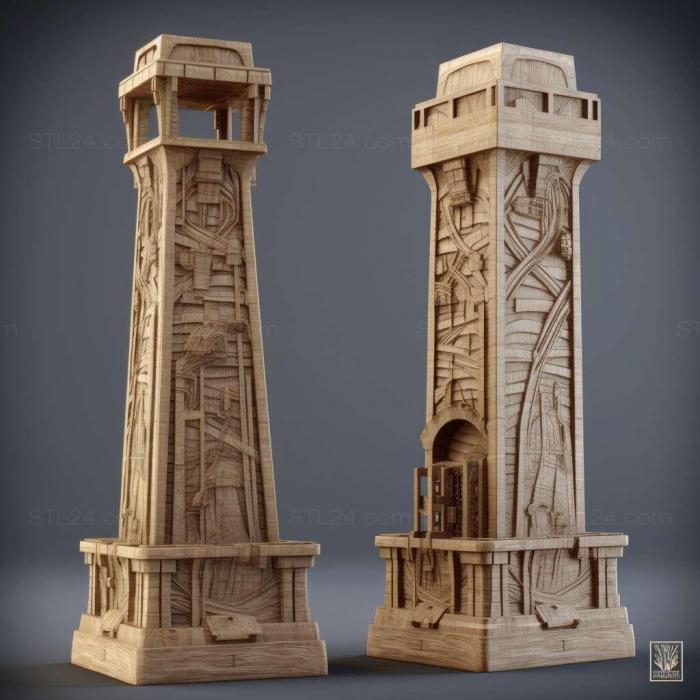 Games (Metro LaLight Tower Pack 3, GAMES_21215) 3D models for cnc