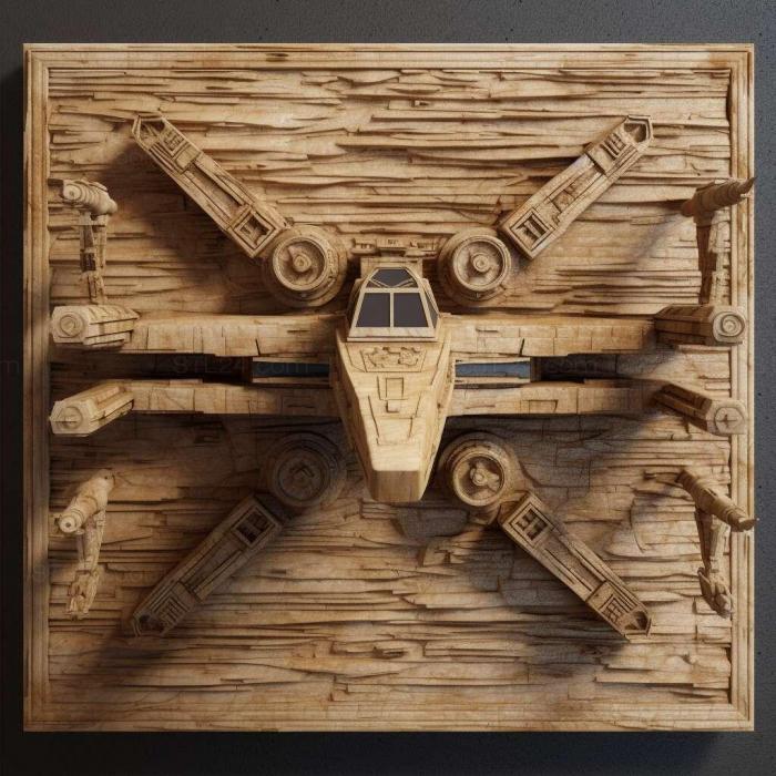 Games (Star Wars X Wing 3, GAMES_21315) 3D models for cnc