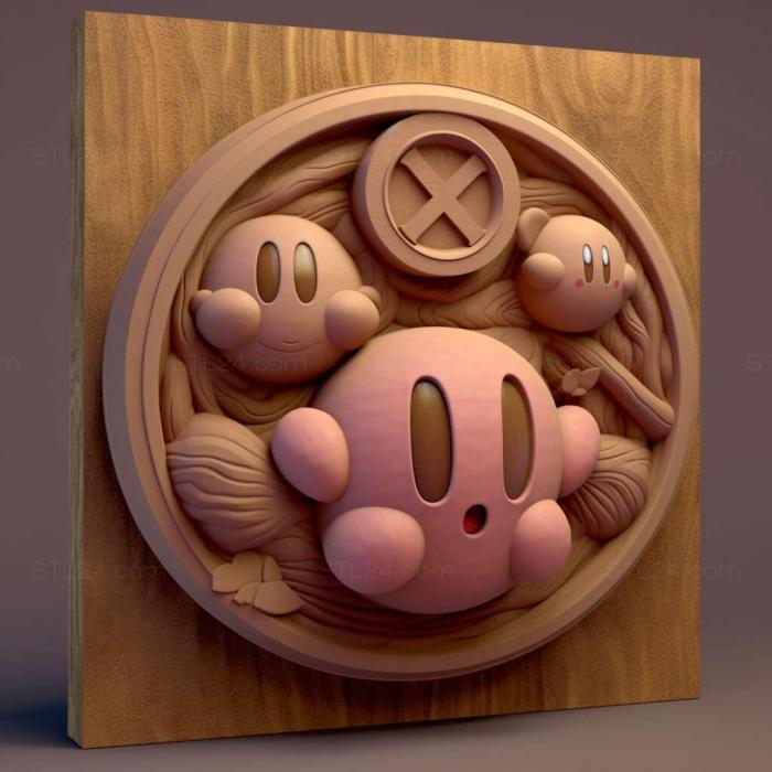 Games (st Kirby Triple Deluxe 3, GAMES_22219) 3D models for cnc