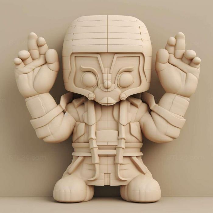 Games (Rag Doll Kung Fu Fists of Plastic 2, GAMES_22386) 3D models for cnc