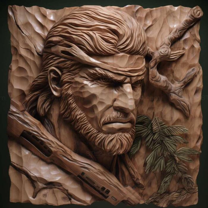 Games (Metal Gear Solid 3 Snake Eater HD Edition 1, GAMES_22821) 3D models for cnc