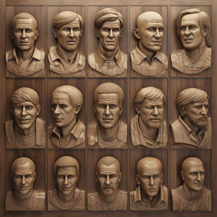 Games (90s Football Stars 2, GAMES_2294) 3D models for cnc