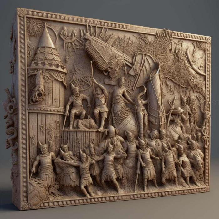 Games (Total War Attila Empires of Sand Culture Pack 3, GAMES_23215) 3D models for cnc