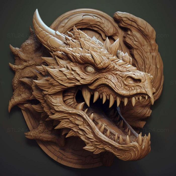 Games (Monster Hunter Online 4, GAMES_23220) 3D models for cnc