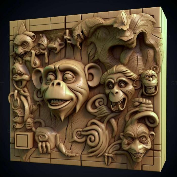 Games (Tales of Monkey Island 3, GAMES_23623) 3D models for cnc