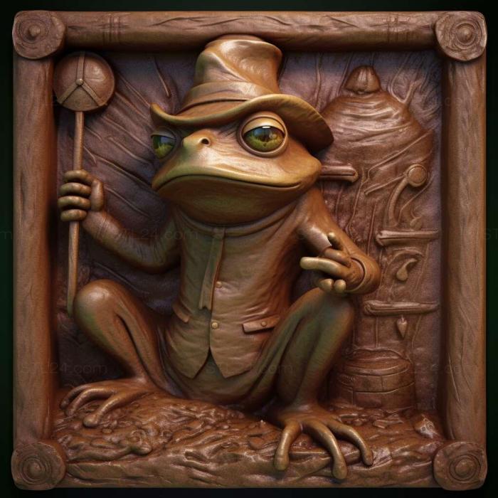 Games (Frog Detective 2 The Case of the Invisible Wizard 2, GAMES_2374) 3D models for cnc