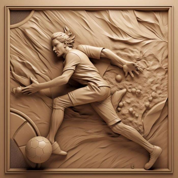 Игры (Лихорадочный футбол 2, GAMES_23782) 3D модель для ЧПУ станка