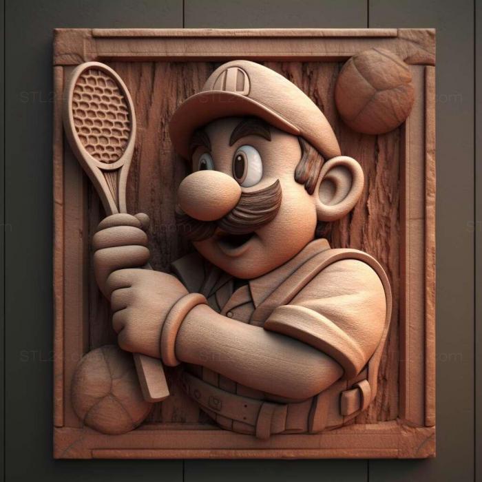 Games (Mario Tennis Aces 2, GAMES_23974) 3D models for cnc