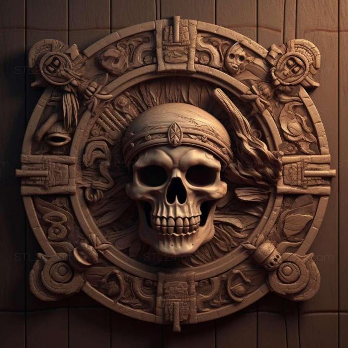 Games (Pirates Of The Caribbean Dead Mans Chegame 2, GAMES_24114) 3D models for cnc