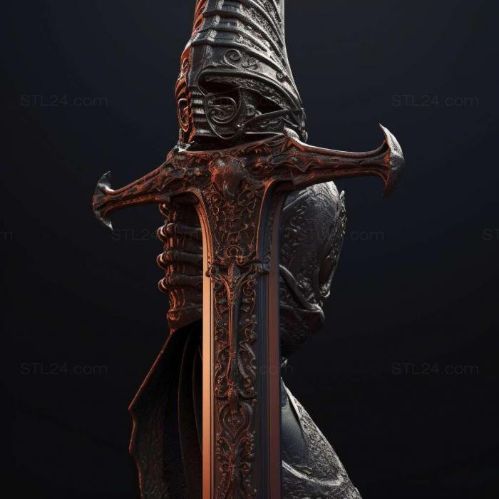 Games (Black Knight Sword 2, GAMES_2426) 3D models for cnc