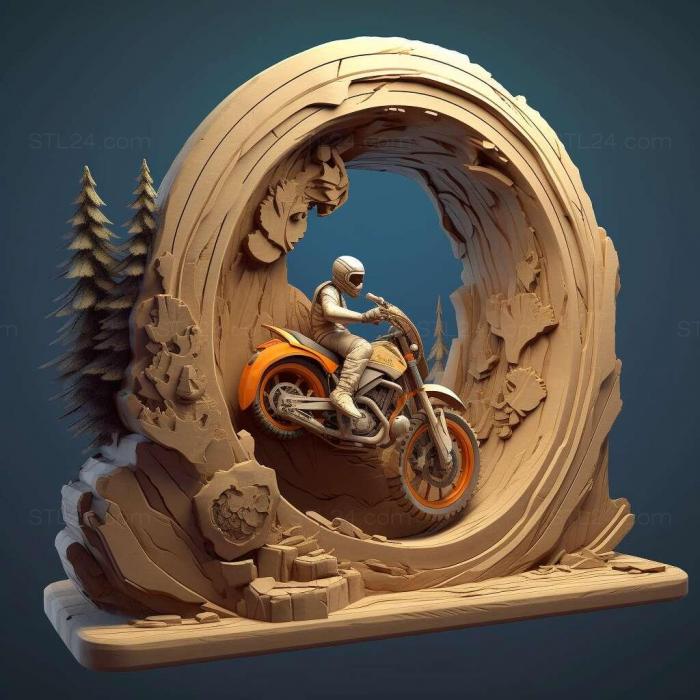 Games (Trials Fusion Awesome Level Max 2, GAMES_24274) 3D models for cnc