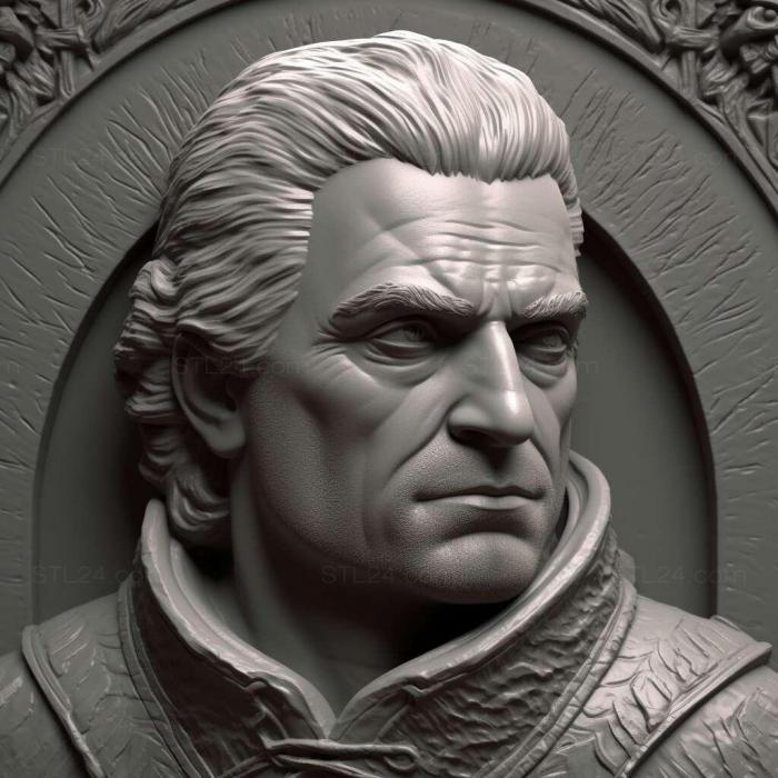 Games (Henry Cavill The Witcher 1, GAMES_2441) 3D models for cnc