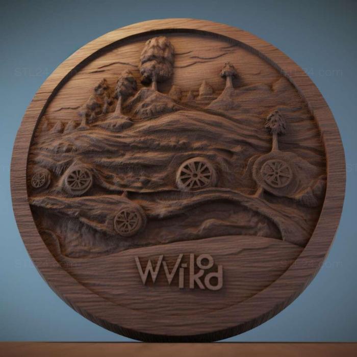 Игры (WRC 2 Чемпионат мира по ралли FIA 3, GAMES_25295) 3D модель для ЧПУ станка