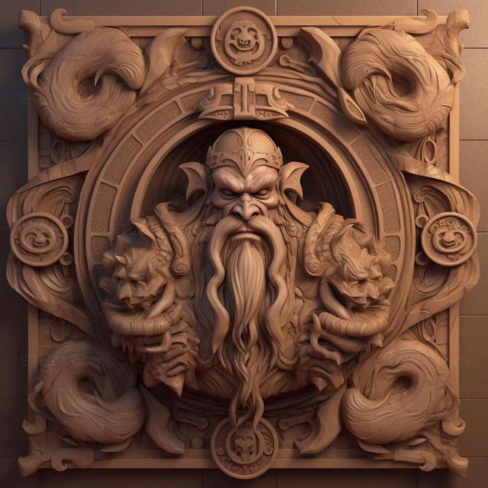 Games (Hearthstone Whispers of the Old Gods 4, GAMES_2544) 3D models for cnc