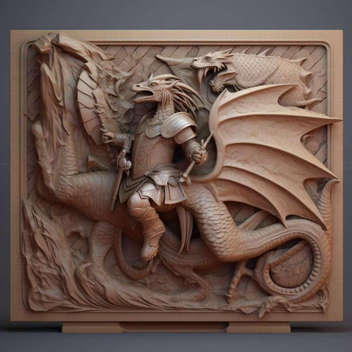 Games (Dragon Knight Online 1, GAMES_25689) 3D models for cnc