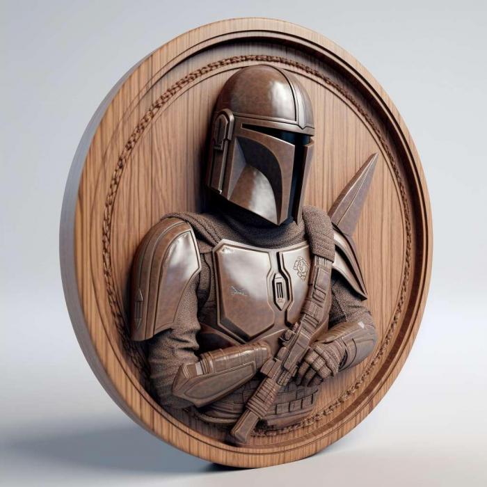 Games (st mandalorian 3d model 4, GAMES_25740) 3D models for cnc