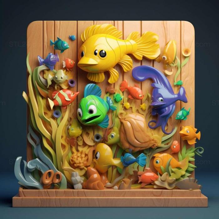 Games (Freddi Fish And Friends ABC Under The Sea 3, GAMES_25759) 3D models for cnc